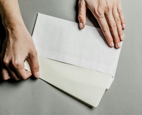 Blank envelopes